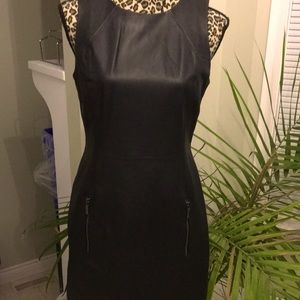 Michael Kors Leather Panel Shift Dress